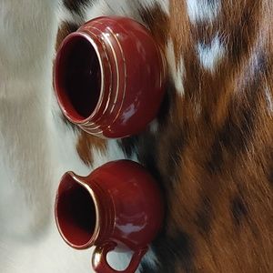 🌸Sudlow's Burslem Sugar Bowl and Creamer